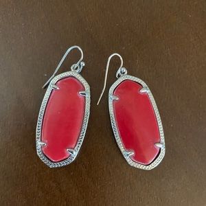 Red Kendra Scott Earrings